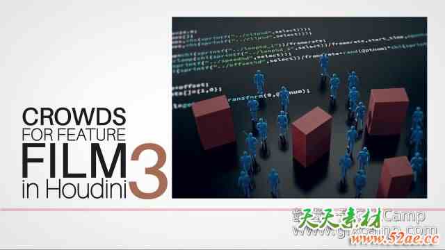 Houdini人物模拟教程 CGCircuit – Crowds for Feature Film in Houdini 3-天天素材网