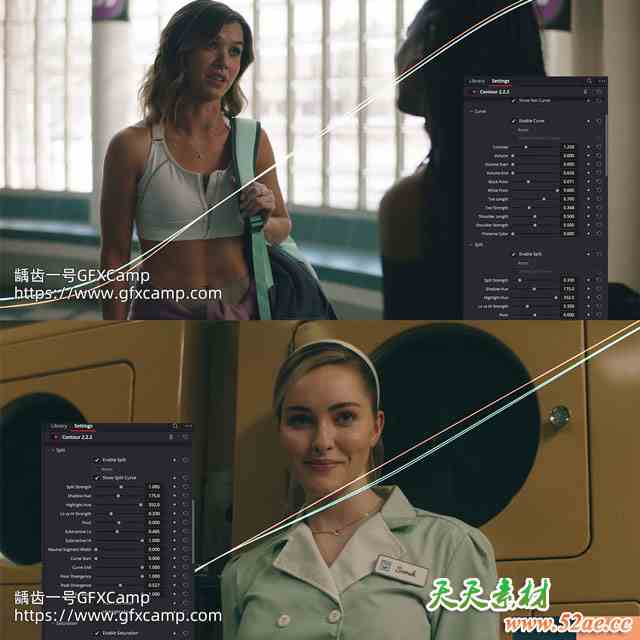 达芬奇曲线分离饱和度密度色调高级调色插件 Contour V2.2.2 Win/Mac破解版 + 中文字幕视频教程-天天素材网