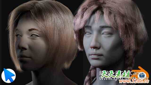 Blender头发毛发模拟教程 Udemy – Blender Hair & Fur Complete Workflow-天天素材网