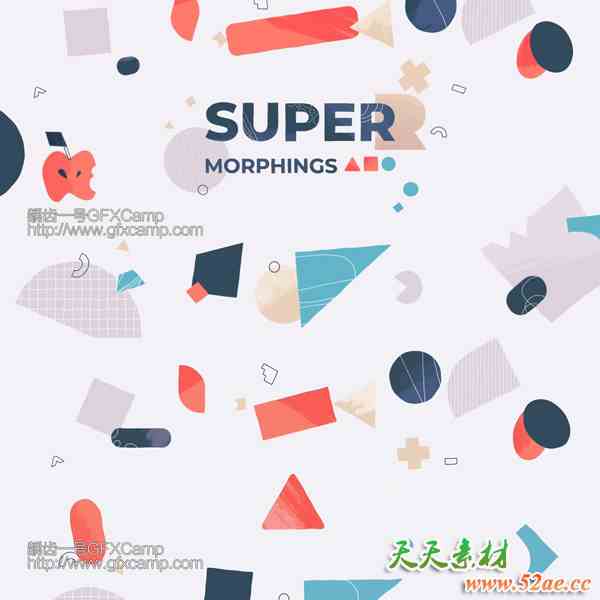 图形变换变形MG动画AE脚本 Super Morphings v1.0.7 + 中文字幕视频教程-天天素材网