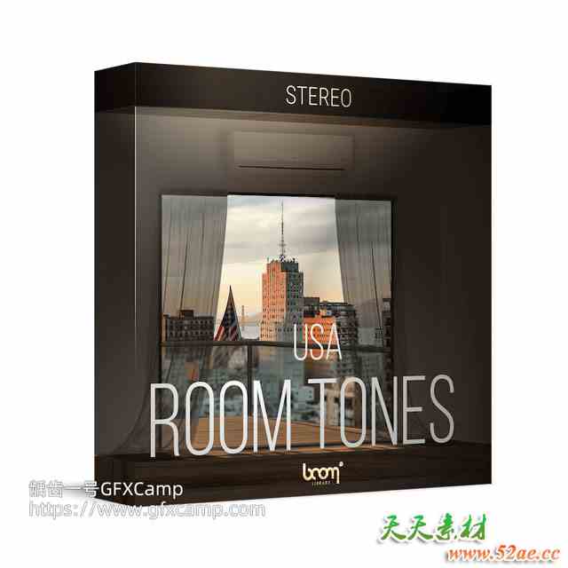 室内环境白噪音无损音效素材 Room Tones USA-天天素材网