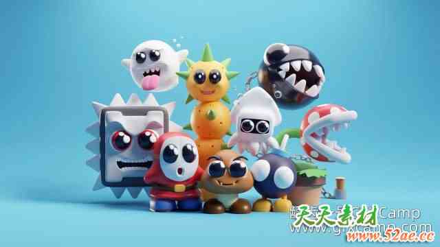 Blender卡通角色动画渲染教程 Domestika – Blender Specialization – Master Character Animation & 3D Rendering-天天素材网
