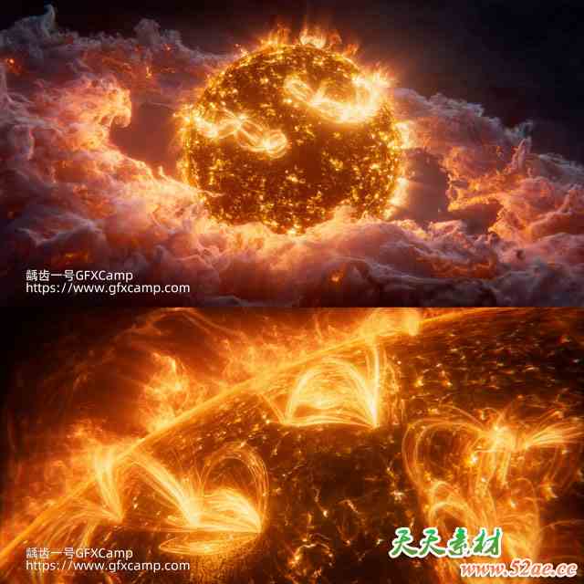 Houdini+Nuke太阳耀斑特效合成教程 中文/英文字幕-天天素材网