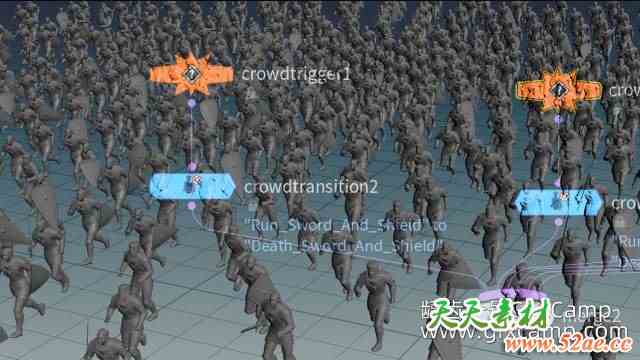 Houdini人群集群动画模拟教程 FXPHD – HOU234 – Crowds in Houdini-天天素材网