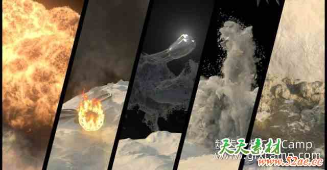 Houdini流体粒子爆炸特效教程 Vertex School – Houdini FX & Redshift – On Demand-天天素材网
