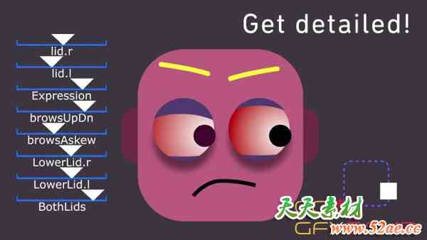 MG动画人物角色动作关键帧动画过渡可视化映射控制AE脚本V1.7.12 Joysticks n Sliders Win/Mac + 中文字幕教程-天天素材网