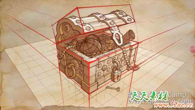 场景透视绘画教程 Proko – The Perspective Course 中英文多语言字幕-天天素材网