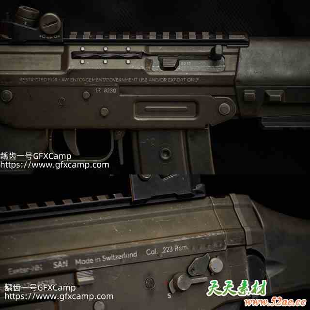 Plasticity+ZBrush+3DS MAX硬表面武器模型建模烘焙贴图渲染终极教程 中文/英文字幕-天天素材网