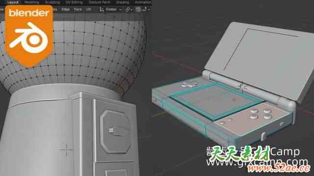 Blender 5小时快速入门建模教程 Udemy – Learn 3D Modeling From Newbie to Advanced in 5 hours-天天素材网
