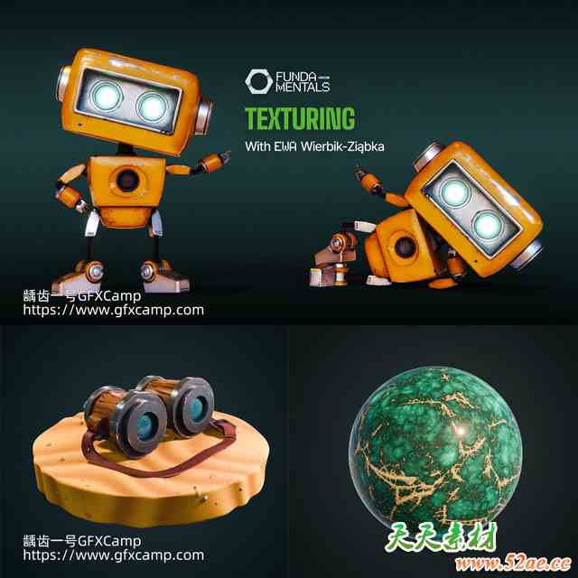 Blender纹理贴图PBR程序化材质新手入门核心基础教程 中文/英文字幕-天天素材网