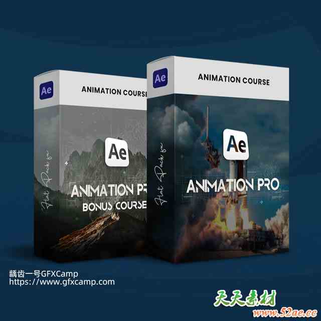 FlatPackFX AE创意片头包装动画制作基础进阶高级教程 Animation Pro Course 中文/英文字幕-天天素材网