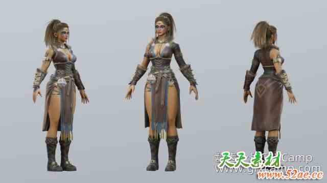 Blender游戏角色建模教程 FlyCat – Game Ready Character Modeling-天天素材网