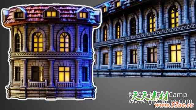 SD程序化建筑立面建模教程 Udemy – Procedural Building Facade Creation in Substance Designer-天天素材网