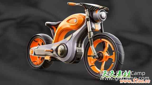 3DS MAX科幻摩托车建模教程 Udemy – Mastering Advanced Motorcycle Asset Modeling Techniques-天天素材网