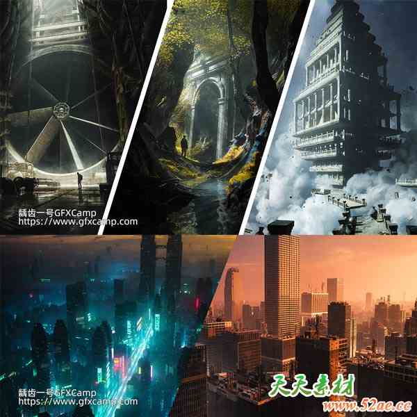 Max Hay出品Blender令人惊叹创意三维场景环境搭建渲染教程+工程资产预设 中英文字幕-天天素材网