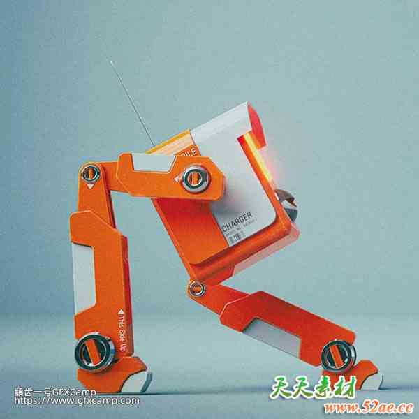Houdini+Unreal小型机器人建模贴图绑定动画教程 中文/英文字幕-天天素材网
