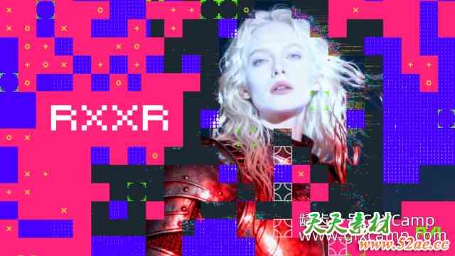 AE像素风格技术故障视频特效插件 Aescripts RXXR V1.1.0 Win/Mac破解版-天天素材网