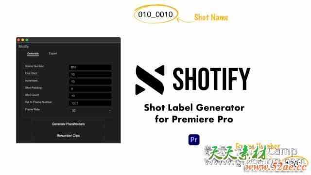 PR镜头管理脚本 Aescripts Shotify for Premiere Pro V1.0.7 + 使用教程-天天素材网
