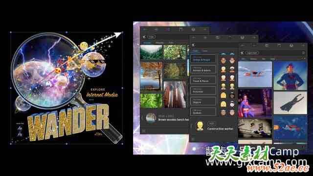 AE/PR/AI在线素材库搜索查找脚本 Mt.Mograph Wander V1.13.8-天天素材网