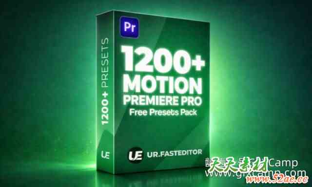 PR文字图层音效转场动画预设 1200+ Premiere Pro Motion Presets – Ultimate Editing Pack-天天素材网