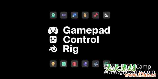 Blender手柄动画控制器插件 Gamepad Control Rig v1.3.0-天天素材网