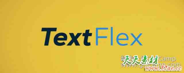 AE文字动画脚本 Aescripts TextFlex V1.3 + 使用教程-天天素材网