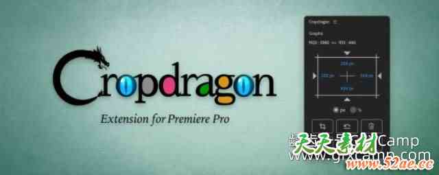 PR图层画面自动裁剪脚本 Aescripts Cropdragon v1.1.1-天天素材网