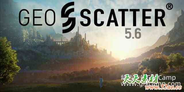 Blender花草树木模型随机分布散布生成插件 Geo-Scatter 5.6.3-天天素材网