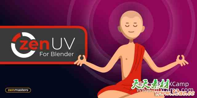 Blender模型展UV插件 Zen UV V5.3.3.5 + V4.5.4.0 + V3.1.1 for Blender + Core Library 核心库-天天素材网
