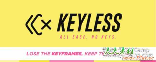 AE无关键帧出入动画MG脚本 Aescripts Keyless V1.1.0 + 使用教程-天天素材网