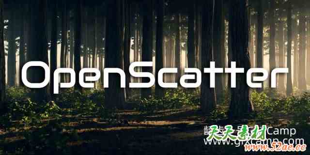 Blender散布插件 Openscatter V1.0.7 – Free And Open-Source Scattering-天天素材网