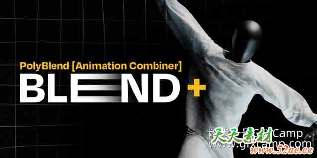 Blender动作融合插件 Polyblend – Easy Animation Blender V1.1-天天素材网