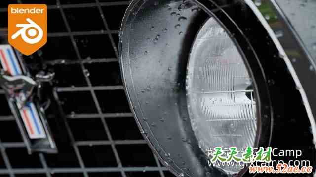 Blender真实水珠雨滴模拟插件 GeoDroplets Plus V1.1-天天素材网