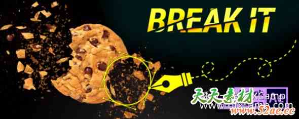 AE自定义破碎脚本 Aescripts Break It V1.6.0 + 使用教程-天天素材网