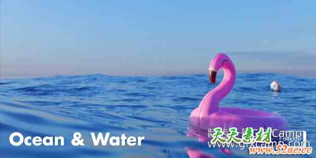 Blender动态水面海洋生成器插件 Alt Tab Ocean & Water v1.0.0-天天素材网