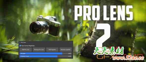 Blender镜头背景虚焦插件 Pro Lens V2.2-天天素材网