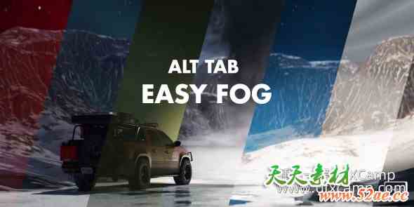 Blender三维雾气爆炸烟雾生成插件 Alt Tab Easy Fog V2.5.0-天天素材网