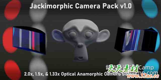 Blender真实摄像机模拟插件 Jackimorphic Camera Pack V1.0.3 + 使用教程-天天素材网