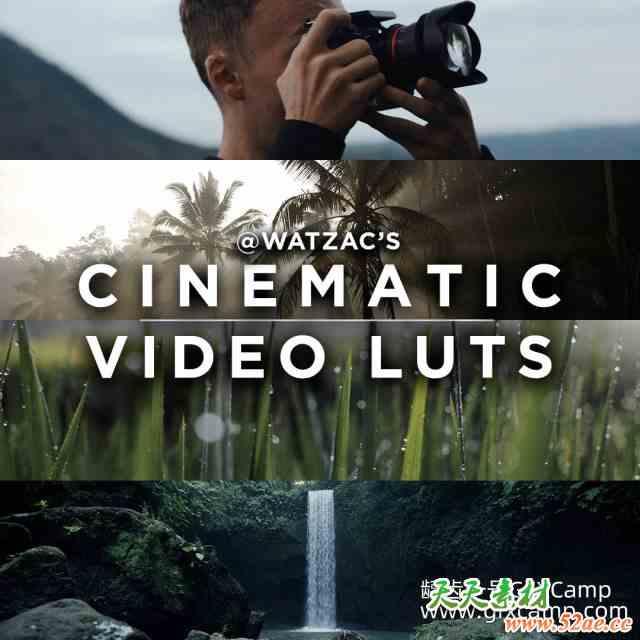 66组电影效果视频调色LUTs预设 Cinematic Video LUTs By Watzac-天天素材网