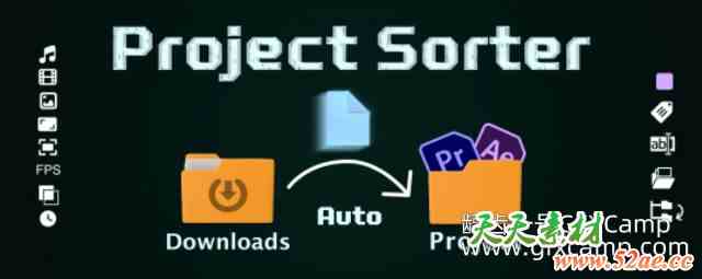 AE/PR素材整理脚本 Aescripts Project Sorter V1.7.3 + 使用教程-天天素材网