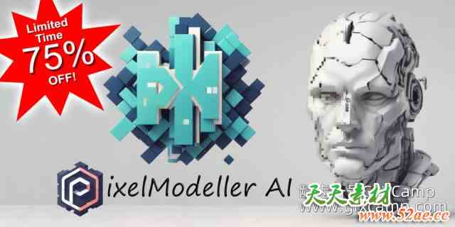 Blender图片智能生成3D模型插件 Pixelmodeller Ai V1.4.9-天天素材网