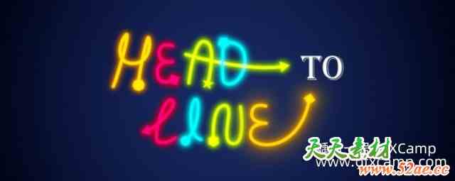 AE自定义路径箭头动画脚本 Aescripts Head to Line V2.1 + 使用教程-天天素材网