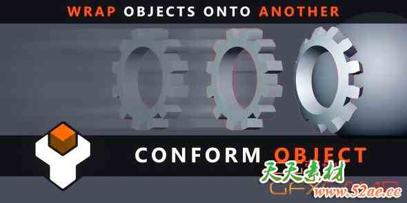 Blender模型弯曲贴合吸附插件 Conform Object v1.6.0-天天素材网