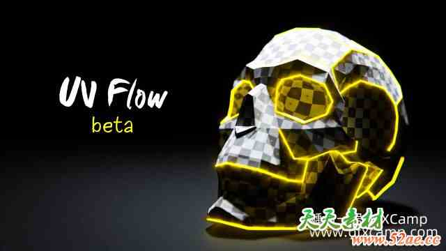 Blender贴图展UV插件 UV Flow V1.0.2-天天素材网