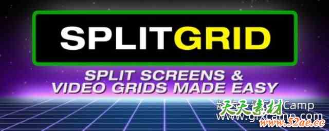 AE网格分屏脚本 Aescripts SplitGrid V1.1 + 使用教程-天天素材网