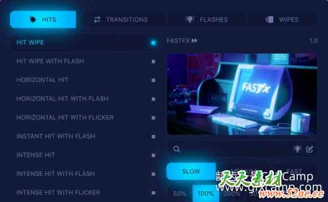 Premiere音乐MV剪辑视频转场特效预设脚本 Tiny Tapes – FastFX v1.0.0-天天素材网