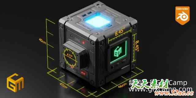 Blender三维测量插件资产预设 GeoMeasure 2 v2.92-天天素材网