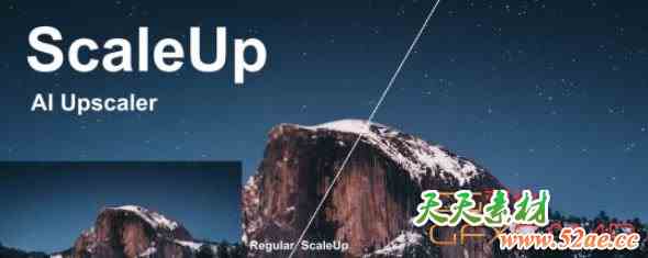 AE/PR视频局部放大智能锐化插件 Aescripts ScaleUP V1.4.4 Win/Mac破解版-天天素材网