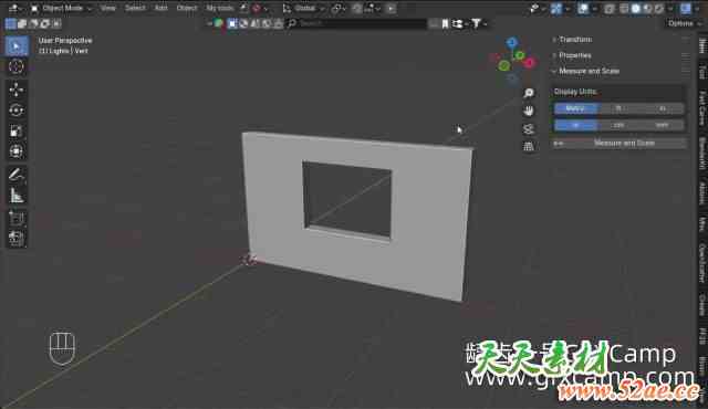 Blender测量缩放插件 Measure and Scale V1.1.0-天天素材网