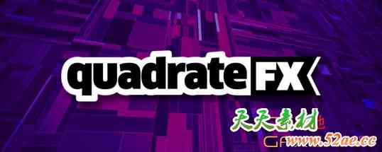 图形矩阵背景生成AE脚本 Aescripts quadrateFX v1.50-天天素材网